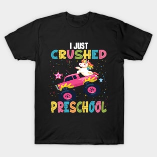 I just crushed preschool unicorn preschool graduation gift T-Shirt